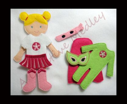 Dress up super hero girl un-paper dolls - Image 2