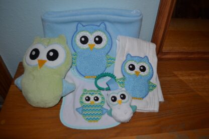 Owl softie AND applique embroidery design