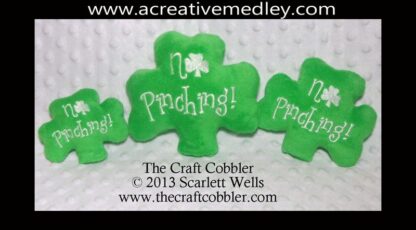 "No Pinching" shamrock softie - Image 2