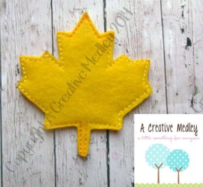 Maple Leaf Jumbo Oversized feltie