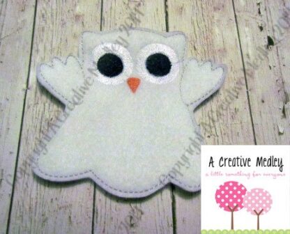 Ghost Owl Jumbo Oversized feltie
