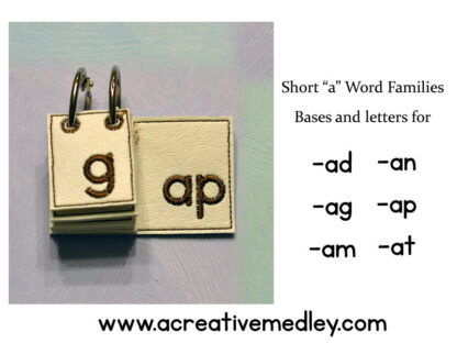 ITH Word Family sets a, e, i, o, u