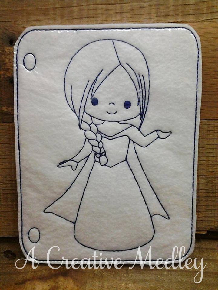 Coloring Page Snow Princess – A Creative Medley