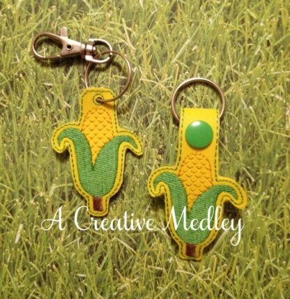 In the hoop Corn Keyfob