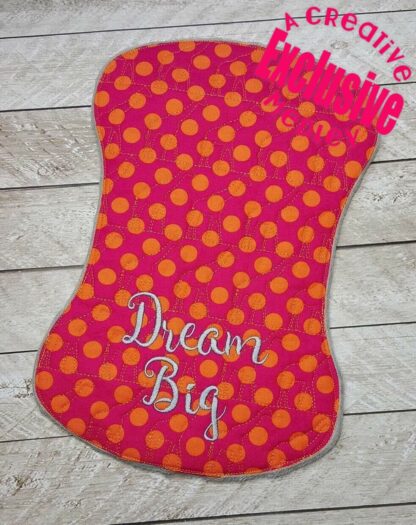 Giraffe  Bib and Burp Cloth - In the Hoop - for large hoops - Image 3