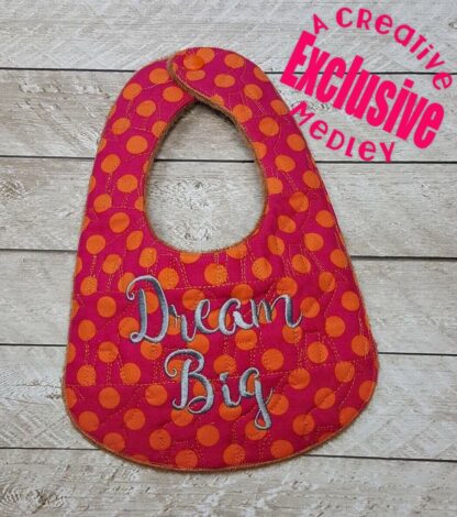 Giraffe  Bib and Burp Cloth - In the Hoop - for large hoops - Image 2