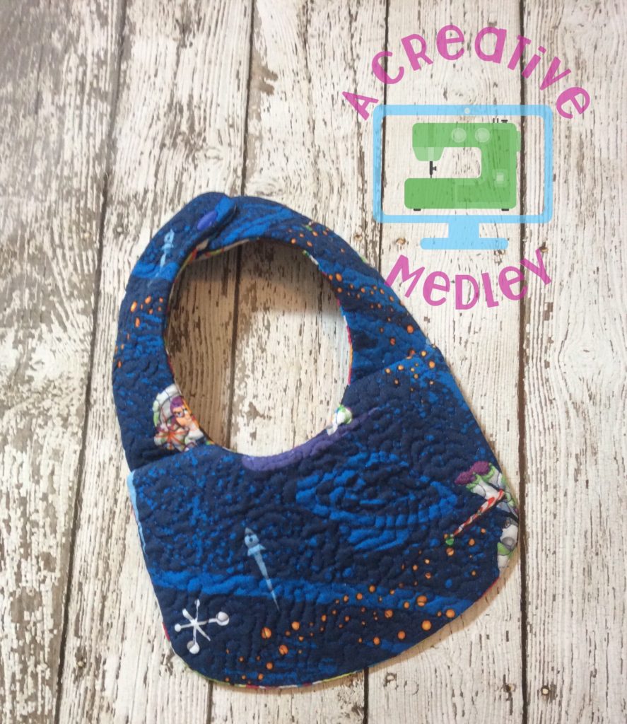 Stipple bib  in the hoop  split for smaller hoops Stipple bib  in the hoop  split for smaller hoops