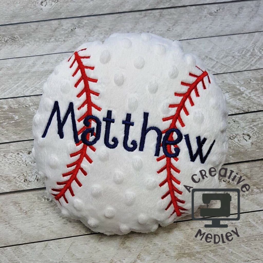 Baseball Applique and Softie Set A Creative Medley