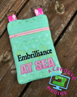 Embrilliance at Sea Zipper bag
