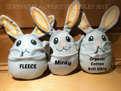 SPOONFLOWER Printed Peekaboo Bunny Cut and Sew Pattern Instructions - Image 2