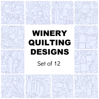 Continuous Line Winery Set