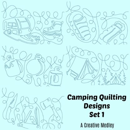 Camping Quilting Designs Set 1