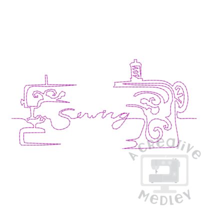 Continuous Line Sewing Words - Sewing - Image 2